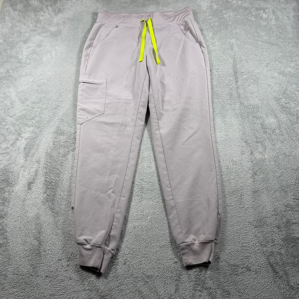 FIGS Zamora Jogger Scrub Pants Women Small Mauve Pink Cargo Pocketsโ W18SW2005